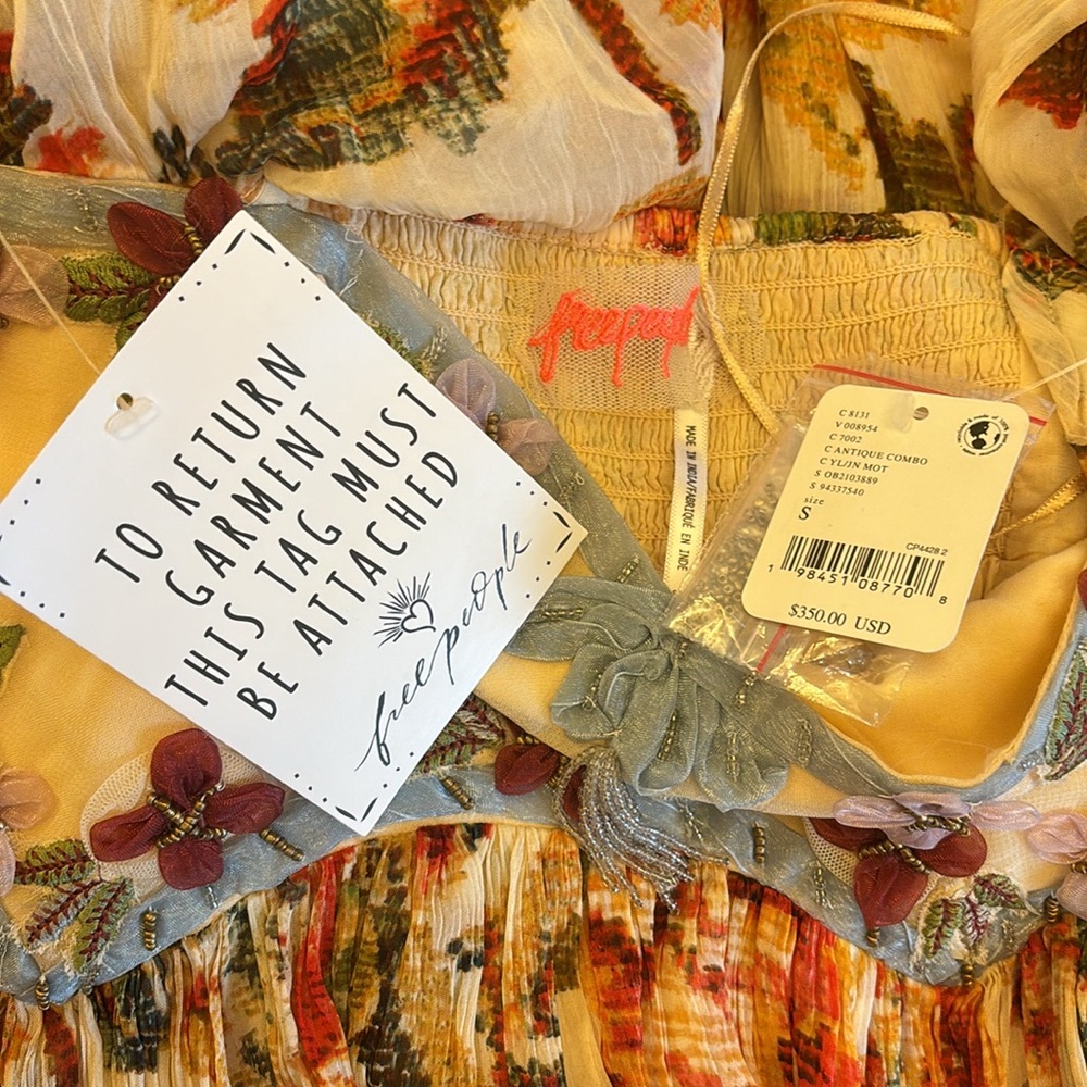 NWT Free People Timeless Tapestry Dress - Picture 10 of 10